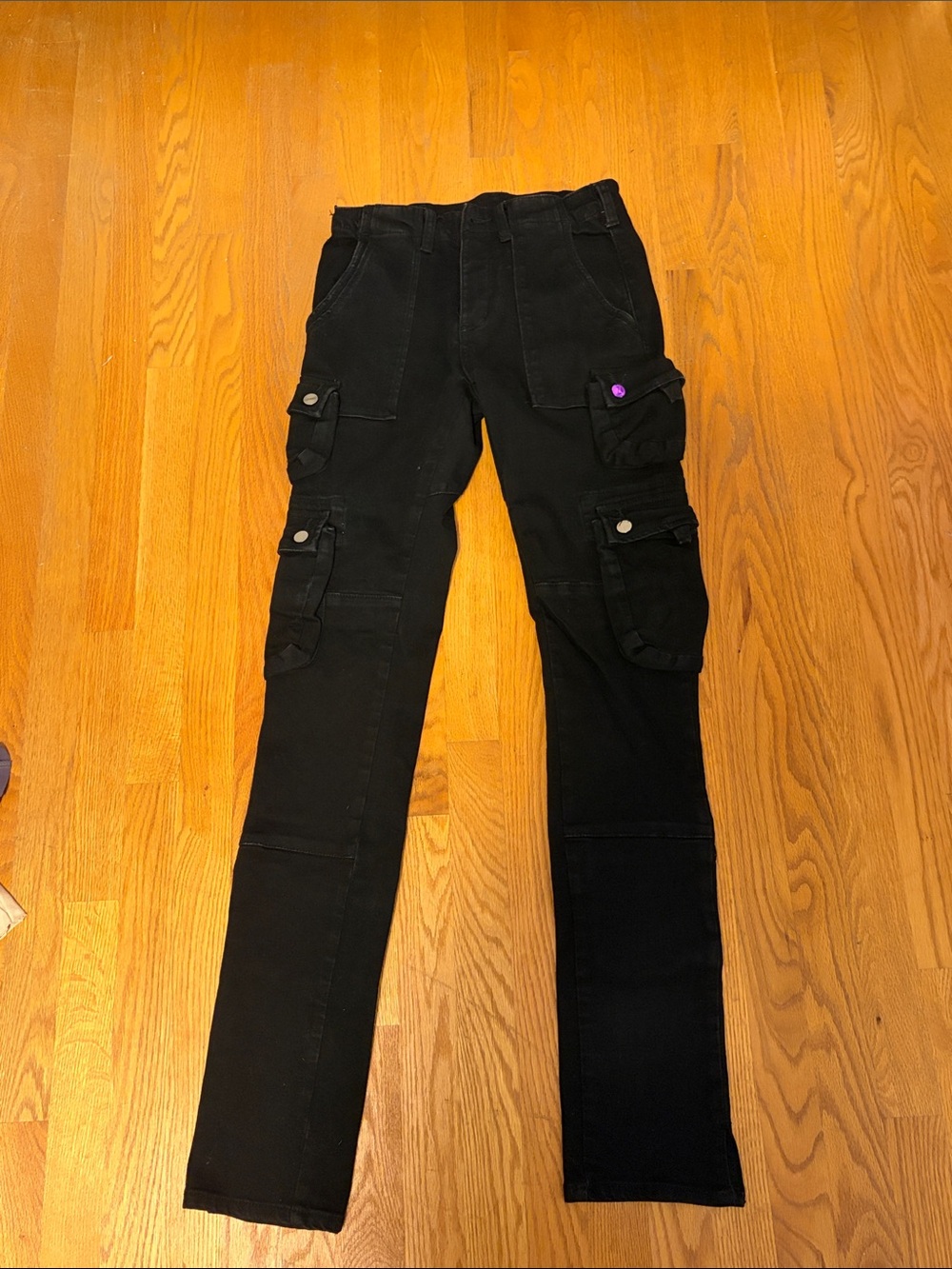 MNML Black Skinny Cargo Jeans